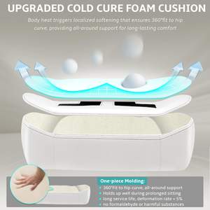 Penjualan laris kulit PU hitam putih 180 Kulit Buatan tak terbatas lembut Sway kursi Gaming ergonomis atas 5 kursi kantor berakhir sakit punggung - Product Image 3