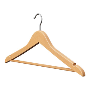 Wooden Clothes Hanger Anti Slip Thickened Wall Mounted For Home And Store Use - Product Image 2