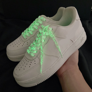 ขายส่งรองเท้าที่มีสีสันตกแต่งส่องสว่างหลากสีเงาเชือกผูกรองเท้า Bootlace ไล่โทนสี <span class=keywords><strong>Sfumato</strong></span> รูปแบบเชือกผูกรองเท้าส่องสว่าง - Product Image 5