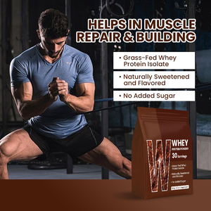Proteine del Siero di Latte da Bovini Alimentati con Erba per Crescita Muscolare e Recupero, Supporto <span class=keywords><strong>Massa</strong></span> Magra, Alto Contenuto Proteico, Non-OGM, 500g - Product Image 2