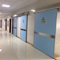 Chine fabricant de porte coulissante automatique médicale de haute qualité hôpital porte simple porte coulissante en acier inoxydable