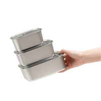 Conteneurs de stockage en acier inoxydable en gros pour usine avec couvercles verrouillables, couvercles faciles à ouvrir, récipients alimentaires étanches pour la préparation des repas