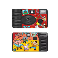 Nouvelle Illustration FELICITEES POUR LA NOUVELLE ANNEE Appareil Photo Jetable avec Film Alf, 27 Photos Intégrées, Amusant, Logo Personnalisé