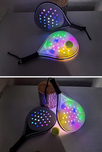 Светящийся набор для падел-тенниса и пляжного тенниса: ракетки, светящиеся в темноте, для семейных игр и ночных занятий на заднем дворе - Product Image 5