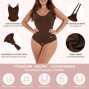 5XL HEXIN Wholesale 2023 Shapers Slimming Tummy Control Seamless One Piece <strong>Shapewear</strong> <strong>Bodysuit</strong> <strong>Women</strong> - Product Image 3