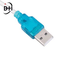 Nuevo Puerto USB a RS232 COM, PDA serie, adaptador de Cable DB9 de 9 pines, compatible con USB 2,0 con cable a Serial RS232 CH340