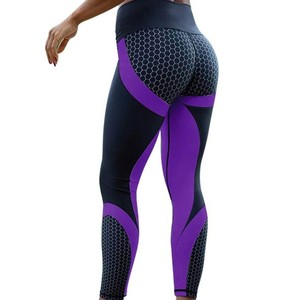 <span class=keywords><strong>Nid</strong></span> <span class=keywords><strong>d</strong></span>'<span class=keywords><strong>abeille</strong></span> numérique imprimé Yoga vêtements hanche levage taille haute <span class=keywords><strong>sport</strong></span> et loisirs pantalon séchage rapide Yoga pantalon Leggings - Product Image 4