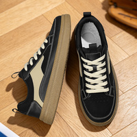 Chaussures décontractées pour hommes en cuir microfibre avec logo personnalisé, semelle en caoutchouc, Zapatillas Deportivas Hombre, vente en gros OEM, dropshipping
