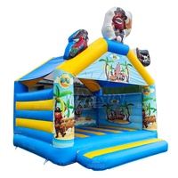 WINSUN Pirata Tema Inflable Casa de Rebote Castillo de Salto Inflable para Niños y Adultos