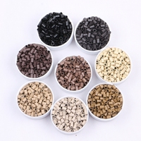 Mini anneaux lisses en cuivre, 3.2x2.5x4.0mm, petits anneaux avec perles, pour extensions de cheveux, 0.8g par brin