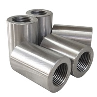 Connecteur de barres d'armature en acier au carbone de haute qualité, durable, à filetage parallèle, conception industrielle pour la construction extérieure