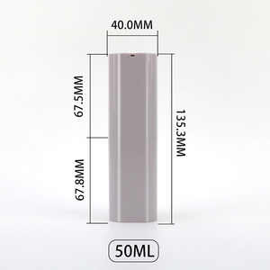 New Design 50ml Airless Pump <b>Bottle</b> <b>Empty</b> ABS <b>Plastic</b> Cosmetic Container for Serum Lotion Face Cream Skincare Essential Oil - Product Image 5