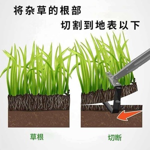 <span class=keywords><strong>Houe</strong></span> <span class=keywords><strong>oscillante</strong></span> Scuffle Hoe avec boucle d'attache, idéale pour les mauvaises herbes dans les jardins potagers et arrière-cour - Product Image 6
