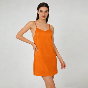 Vestido Lencero de Satén Personalizado para Mujer, Imitación Seda, MOQ 50 Piezas, Un Solo Color - Product Image 3