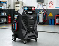 Machine de récupération de réfrigérant AC professionnelle pour véhicules lourds X850, grande capacité, capteur haute précision, test de fuite automatique