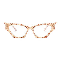 Monture de lunettes œil-de-chat à motifs pour femmes, verres optiques anti-lumière bleue, style rétro, prêts pour la prescription, vente en gros