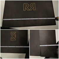 Sacs cadeaux de luxe de grande taille avec logo personnalisé, sacs en papier noir pour le shopping, sacs de transport personnalisés pour les petites entreprises