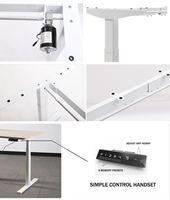Vente en gros d'usine E6 NATE ODM OEM table assise et support de bureau électrique ergonomique réglable en métal