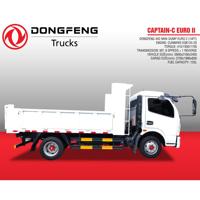 Camion léger Dongfeng Captain série C, benne basculante, 17 pieds, 4x2, mini camion à benne basculante