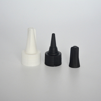 Bouchon à visser en plastique à embout pointu de 20 mm, 24 mm, 28 mm avec bec verseur long anti-déversement pour bouteilles