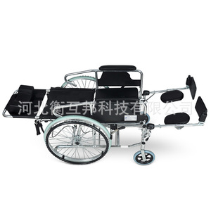Fauteuil roulant manuel Heng Hubang en alliage d'aluminium pliable et léger avec fonction toilette pour personnes âgées - Product Image 3
