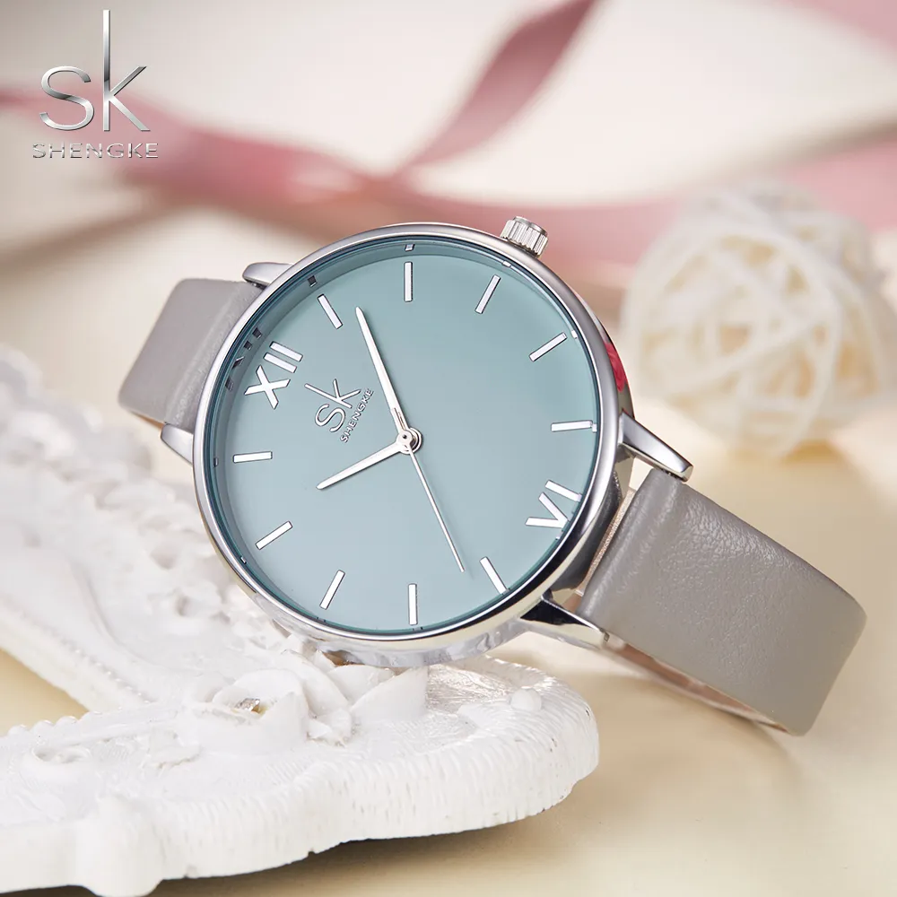 SHENGKE 공장 원래 가격 숙녀 온라인 클래식 쿼츠 여성 손목 시계 패션 방수 시계
