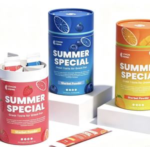 Tube en papier cylindrique de qualité alimentaire, taille personnalisée, avec couvercle scellé, pour boissons solides, poudre de protéines, compléments alimentaires - Product Image 6