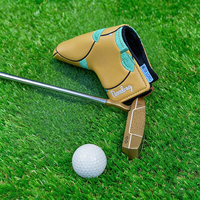 Housse de tête de club de golf confortable, douce au toucher, lisse, luxueuse, de qualité supérieure, qui conserve sa forme, résistante à la décoloration et à la pillage