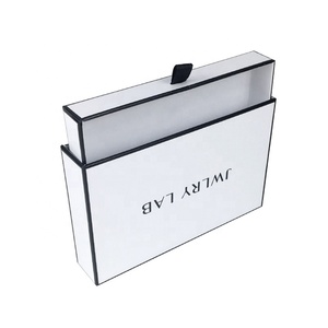 2021 logotipo personalizado Simple blanco cajón joyas <span class=keywords><strong>de</strong></span> cartón caja <span class=keywords><strong>de</strong></span> regalo con bolsa <span class=keywords><strong>de</strong></span> seda - Product Image 2