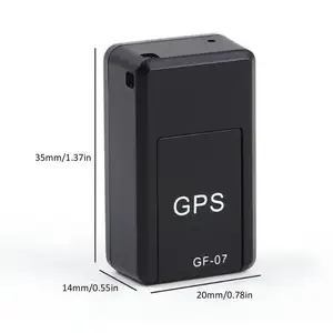 애완 동물 실시간 로케이터 Perro Con GPS 마스코트 GSM LBS 와이파이 통화 추적 재생 음성 레코더 미니 GF07 개 GPS 트래커