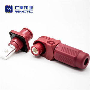 150A Batterie anschluss Energie Energie speicher 1Pin Stecker für 35 mm2 Kabel und Sammel schienen öse Buchse Rote Farbe - Product Image 1