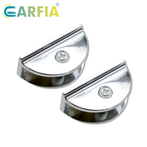 Soportes de Cristal <span class=keywords><strong>Garfia</strong></span> de 10 mm, Forma de Media Luna, Abrazaderas de Cristal de Aleación de Zinc, Ajustables y Duraderos - Product Image 4