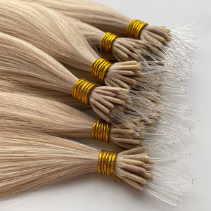 Colla <span class=keywords><strong>meno</strong></span> di alta qualità doppio disegnato plastica Nano anello vergine estensione dei capelli umani - Product Image 6