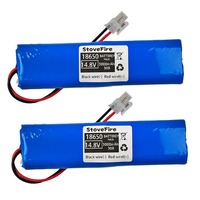 Batterie de remplacement rechargeable Li-ion personnalisée 14.8V 4S1P 18650-3000mAh pour balayeuses Batterie de balayage 14.4V