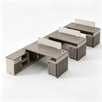 Table de bureau moderne et simple pour entreprise, poste de travail pour 1, 2, 3, 4 ou 6 personnes