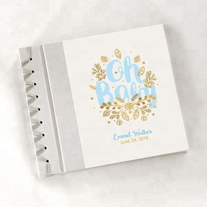 Colorante <span class=keywords><strong>de</strong></span> impresión personalizado cosido encuadernación 5 años bebé Primer Año memoria álbum foto diario libro - Product Image 1