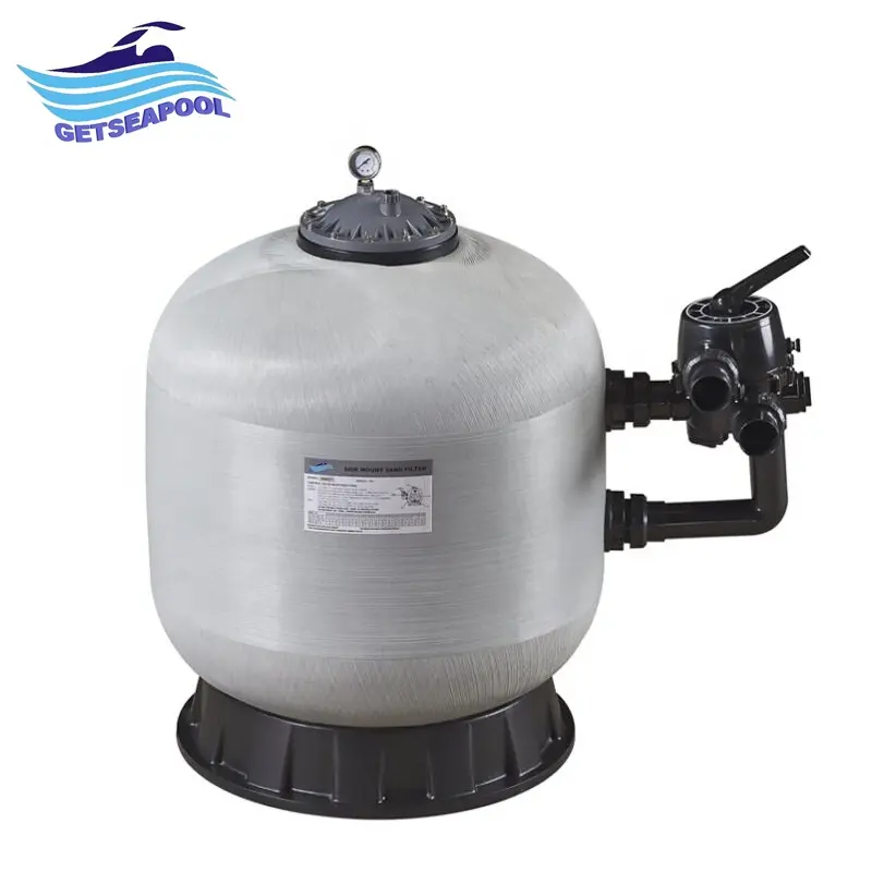 900mm de 30 m3/h de tratamiento de agua, sistema de filtración de montaje lateral de fibra de vidrio de piscina filtro de arena