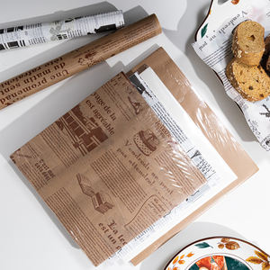 22*22CM PFAS Free Double Sided Silicon Heat Resistant Baking <b>Paper</b> Food <b>Wrapping</b> White square Baking Parchment <b>Paper</b> Sheets - Product Image 1