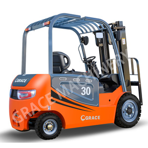 Draagbare heftruck 1 ton 1,5 ton 1500 kg batterij heftruck materiaal handling zelfladende mini elektrische heftruck prijs - Product Image 3