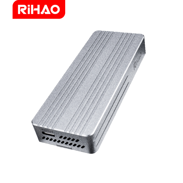 Rihao 40Gbps USB 4.0 SSD Case for NVME PCI-E M.2 SSD HDD Case SSD Enclosure with Thunderbolt4/3 External Hard Drive Case