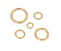Mousqueton en laiton massif moulé avec anneau en O sans soudure pour sangle, artisanat du cuir, sac, ceinture, collier pour animaux de compagnie – Haute qualité