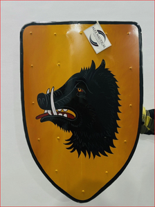Bouclier décoratif Black Wolf Knight, bouclier de croisé prêt pour le combat - Product Image 2