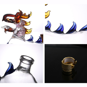 Handmade high-density borosilicate glass magic decanter <span class=keywords><strong>red</strong></span> wine bottle - Product Image 4