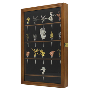 Élégante vitrine transparente pour bouchons de vin, boîte à effigies en bois, support pour bouchons de vin, meuble de collection pour souvenirs - Product Image 2