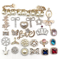 Vente en gros Bling sabot breloques diamant bijoux chaussures décorations chaînes accessoires pour filles femmes chaussures décorations chaussures breloques