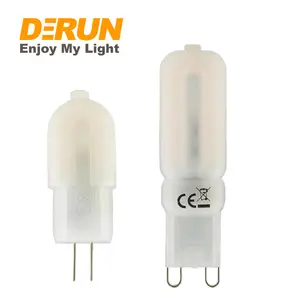 טוב באיכות G4 G9 חלבי פלסטיק כיסוי SMD2835 12 וולט 1W 1.5W 2W 2.5W 220V LED G4 הנורה, LED-JC