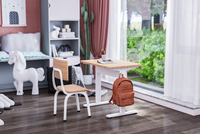 Meubles de classe scolaire, bureaux d'étudiant avec télécommande, bureau d'étude électrique réglable en hauteur