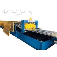 Petit pain de plancher de pont en métal en acier galvanisé à grande vitesse de 0.8mm-1.5mm d'épaisseur formant la machine avec des nervures de gaufrage