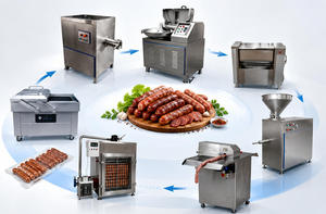 Ligne de production de saucisses hydraulique automatique à haut rendement – <span class=keywords><strong>Prix</strong></span> de la machine à saucisses - Product Image 1