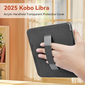 Funda de cuero Pu de diseño personalizado con tema navideño para Kobo <span class=keywords><strong>Clara</strong></span>, Funda con correa de mano de 6 pulgadas, <span class=keywords><strong>Ebook</strong></span> Auto Wake Sleep - Product Image 4